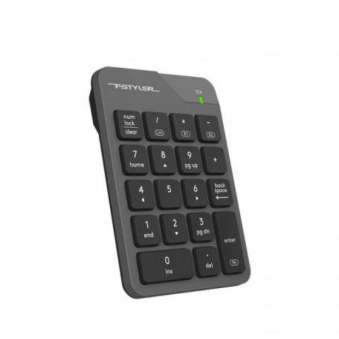 Клавіатура цифрова бездротова A4-Tech FBK21C (Smoky Grey), колір сірий