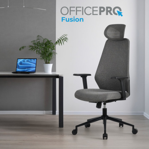 Крісло офісне OfficePro Fusion OC577G Gray Купити в Україні