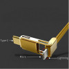 Кабель Remax RC-070th Gplex Lightning/microUSB/Type-C, 1м Gold (6954851267201)