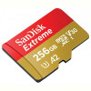 Карта пам`ятi MicroSDXC 256GB C10 UHS-I SanDisk Extreme V30 U3 R190/W130MB/s + SD (SDSQXAV-256G-GN6MA)