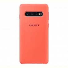 Чохол-накладка Samsung Silicone Cover для Samsung Galaxy S10 SM-G973 Berry Pink (EF-PG973THEGRU)