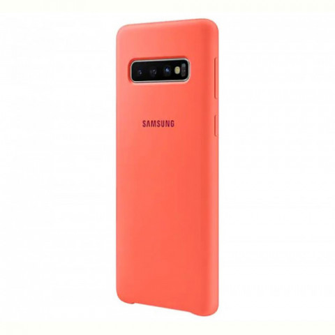 Чохол-накладка Samsung Silicone Cover для Samsung Galaxy S10 SM-G973 Berry Pink (EF-PG973THEGRU)