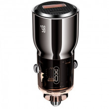 Автомобільний зарядний пристрій XO CC58 (USB, USB-C, 3.25A) 95W Dark Grey
