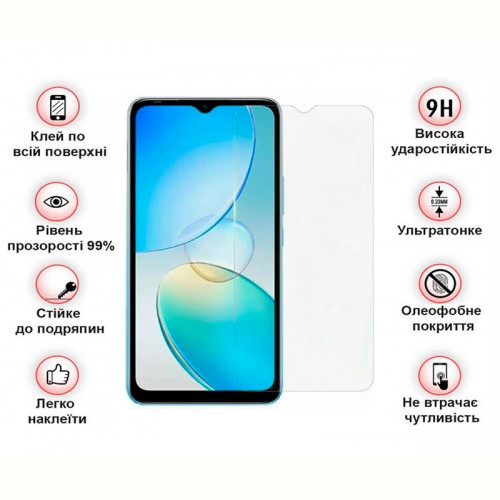 Захисне скло BeCover для Infinix Hot 12i (X665B) Crystal Clear Glass 3D (708539)