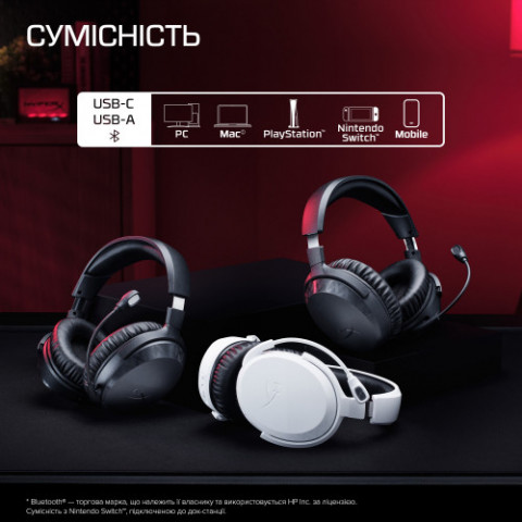 Гарнітура HyperX Cloud Stinger 3 Wireless White (BS1T9AA)