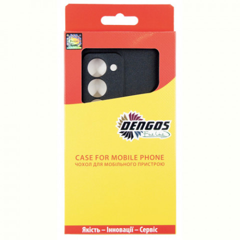 Чохол-накладка Dengos Carbon для Xiaomi Redmi 15 Black (DG-KM-163) + захисне скло