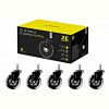 Комплект коліс 2E Gaming Universal 64мм 5 шт Black (2E-GWH-003-BK)