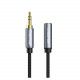 Кабель Cabletime Audio 3.5 mm M - 3.5 mm F, 0.3 m, Black, 3 pin (CF11D)