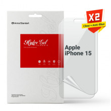 Набір гідрогелевої плівки ArmorStandart Clear + Anti-Blue для Apple iPhone 15 (ARM80677)