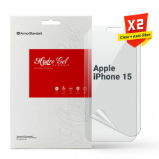 Набір гідрогелевої плівки ArmorStandart Clear + Anti-Blue для Apple iPhone 15 (ARM80677)