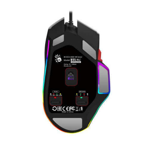 Миша ігрова A4Tech W95 Max Bloody, колір білий+чорний, активоване ПЗ