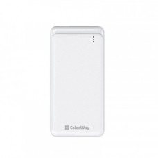Універсальна мобільна батарея ColorWay Slim PD 10000mAh White (CW-PB100LPG3WT-PD)