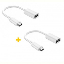 Адаптер XoKo AC-130 USB-microUSB White 2шт. (XK-AC130-WH2)