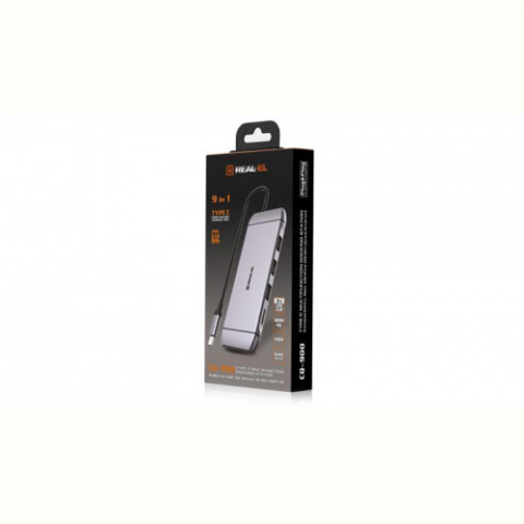 USB-хаб REAL-EL CQ-900 3 ports