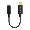 Адаптер Choetech USB Type-C - 3.5 mm, Black (AUX003-BK)