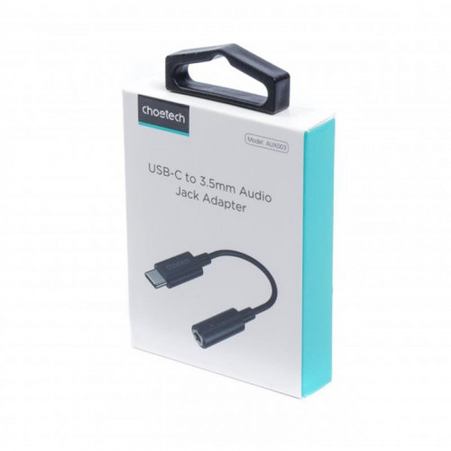 Адаптер Choetech USB Type-C - 3.5 mm, Black (AUX003-BK)