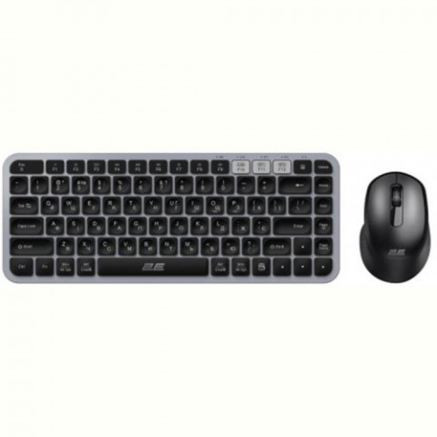 Комплект (клавіатура, миша) бездротовий 2E MK430 Grey/Black (2E-MK430WBGR_UA)