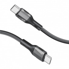 Кабель Promate USB Type-C - USB Type-C (M/M), 3A, 60W, 2 м, Black (ecoline-cc200.black)