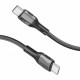Кабель Promate USB Type-C - USB Type-C (M/M), 3A, 60W, 2 м, Black (ecoline-cc200.black)
