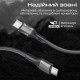 Кабель Promate USB Type-C - USB Type-C (M/M), 3A, 60W, 2 м, Black (ecoline-cc200.black)