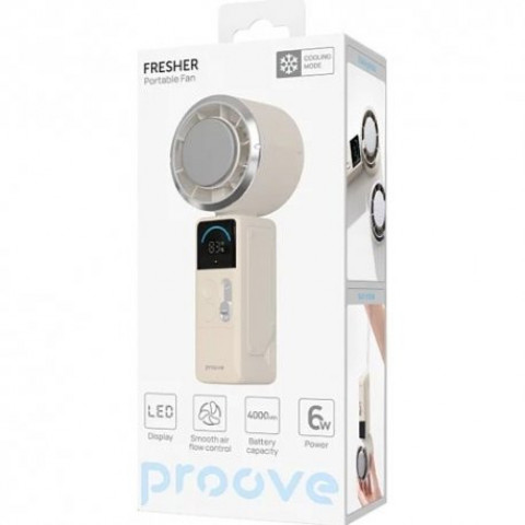 Портативний вентилятор Proove Fresher Lite Beige (PFFR04002002)