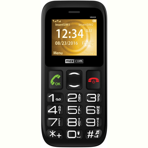 Мобiльний телефон Maxcom MM426 Black