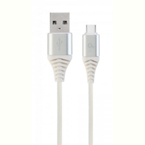 Кабель Cablexpert (CC-USB2B-AMCM-1M-BW2) USB 2.0 A - USB Type-C, преміум, 1м, білий