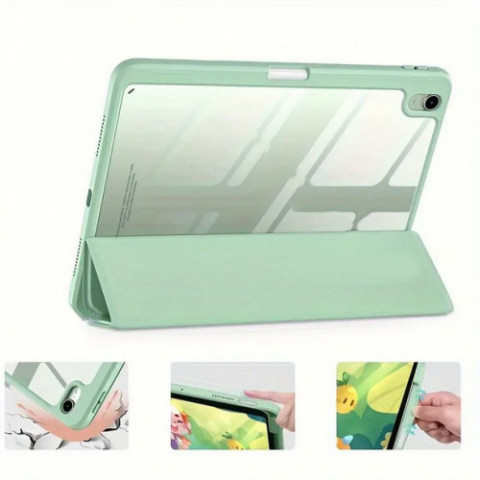 Чохол-книжка BeCover Soft Edge TPU з кріпленням Apple Pencil для Apple iPad Air (4/5) 2020/2022 10.9" Light Green (711698)