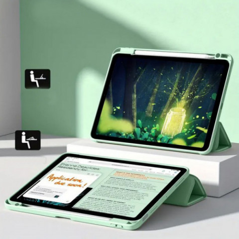 Чохол-книжка BeCover Soft Edge TPU з кріпленням Apple Pencil для Apple iPad Air (4/5) 2020/2022 10.9" Light Green (711698)