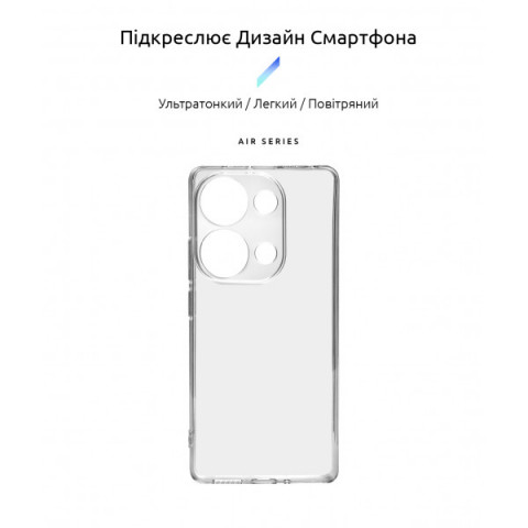 Чохол ArmorStandart Air для Xiaomi Poco M6 Pro 4G Camera cover Clear (ARM74158)