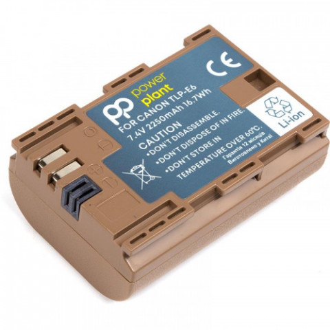 Акумулятор PowerPlant Canon TLP-E6 2250mAh з кабелем Type-C (CB970896)