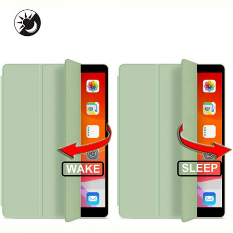 Чохол-книжка BeCover Tri Fold Soft TPU з кріпленням Apple Pencil для Apple iPad Air (4/5) 2020/2022 10.9" Green (711107)