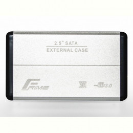 Зовнішня кишеня Frime SATA HDD/SSD 2.5", USB 3.0, Metal, Silver (FHE21.25U30)