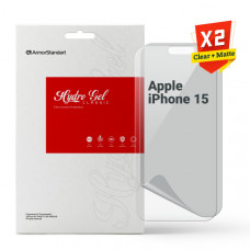 Набір гідрогелевої плівки ArmorStandart Clear + Matte для Apple iPhone 15 (ARM80694)