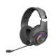 Гарнітура ігрова Bloody GR270 (Black) з RGB підсвічуванням, чорний колір, Bluetooth v5.2 + 2.4GHz + 3.5 Jack
