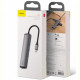 Концентратор USB-C Baseus Mechanical Eye 6 in 1 Smart Grey (CAHUB-J0G)