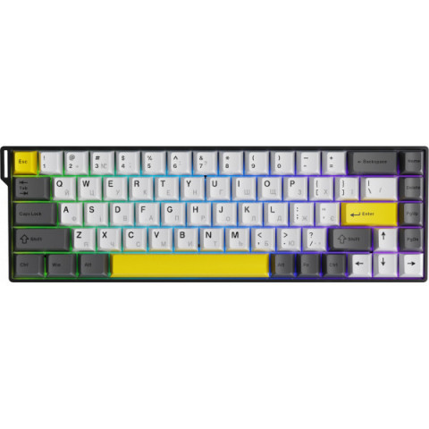 Ігрова магнітна клавіатура Ajazz AK680 V2 Ice Island Magnetic Switch (AK680-V2-I-BGY) Купити в Україні