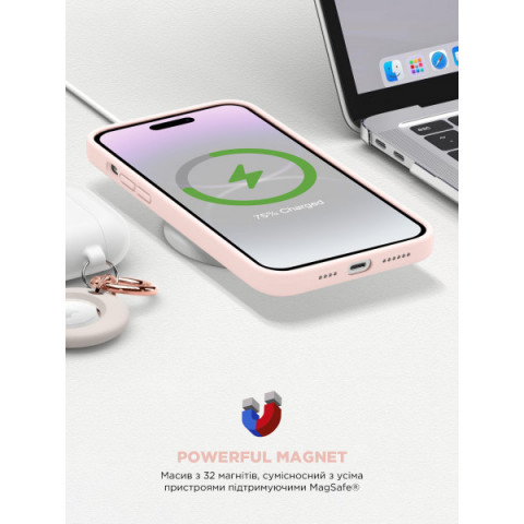 Чохол ArmorStandart ICON2 MagSafe для Apple iPhone 14 Pro Chalk Pink (ARM68402)