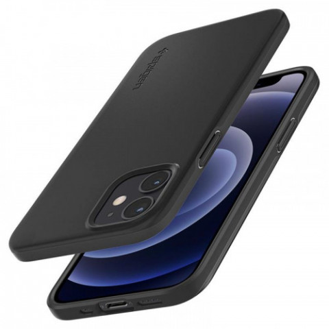 Чохол-накладка Spigen Thin Fit для Apple iPhone 12 Mini Black (ACS01739)