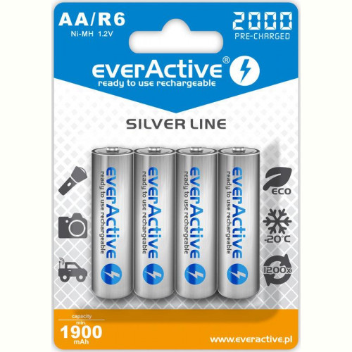 Акумулятор everActive AA/HR06 Ni-MH 2000mAh BL 4шт