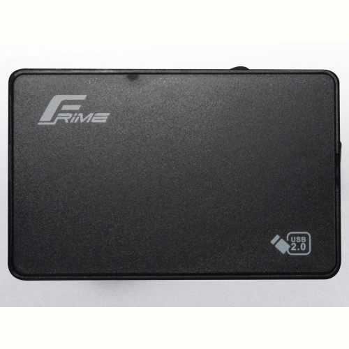 Зовнішня кишеня Frime SATA HDD/SSD 2.5", USB 2.0, Plastic, Black (FHE10.25U20)