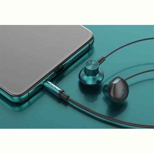 Гарнітура Foneng T63 Half in-ear metal music earphone (T63-E-HIE-MM)