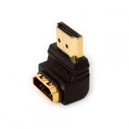 Перехідник Atcom (3804) HDMI-HDMI M/F gold-plated кутовий