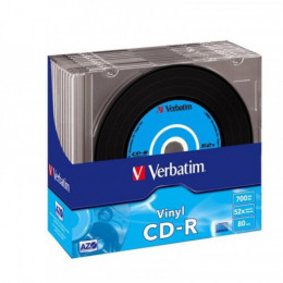 Диски CD-R Verbatim (43426) 700MB 52x Slim, 10шт Vinyl 