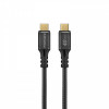 Кабель Promate USB Type-C - USB Type-C (M/M), 5 A, 240 W, 2 м, PowerBolt240 Black (powerbolt240-2m.black)