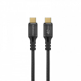 Кабель Promate USB Type-C - USB Type-C (M/M), 5 A, 240 W, 2 м, PowerBolt240 Black (powerbolt240-2m.black)