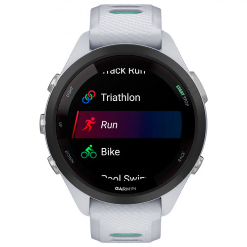 Смарт-годинник Garmin Forerunner 265S Black Bezel with Whitestone Case and Whitestone/Neo Tropic Silicone Band (010-02810-54)