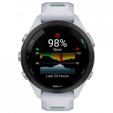 Смарт-годинник Garmin Forerunner 265S Black Bezel with Whitestone Case and Whitestone/Neo Tropic Silicone Band (010-02810-54)