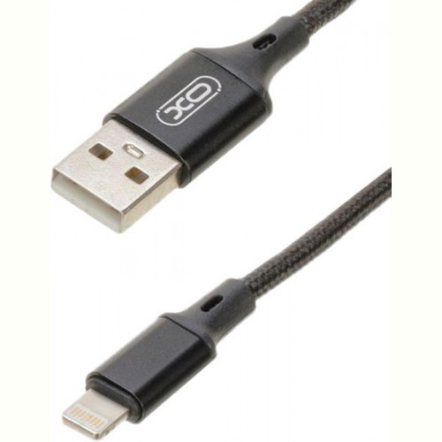 Кабель XO NB143 USB-Lightning 2.1A 2м Black (XO-NB143i2-BK)