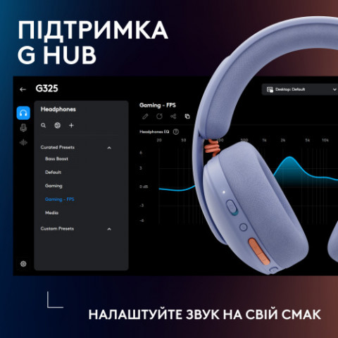 Гарнітура Logitech G325 Lightspeed Lilac (981-001538)